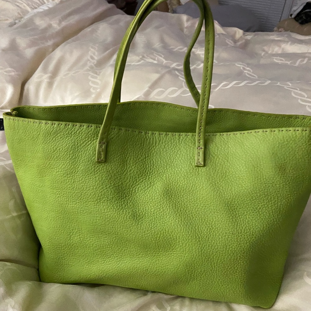 Fendi selleria leather bag Green